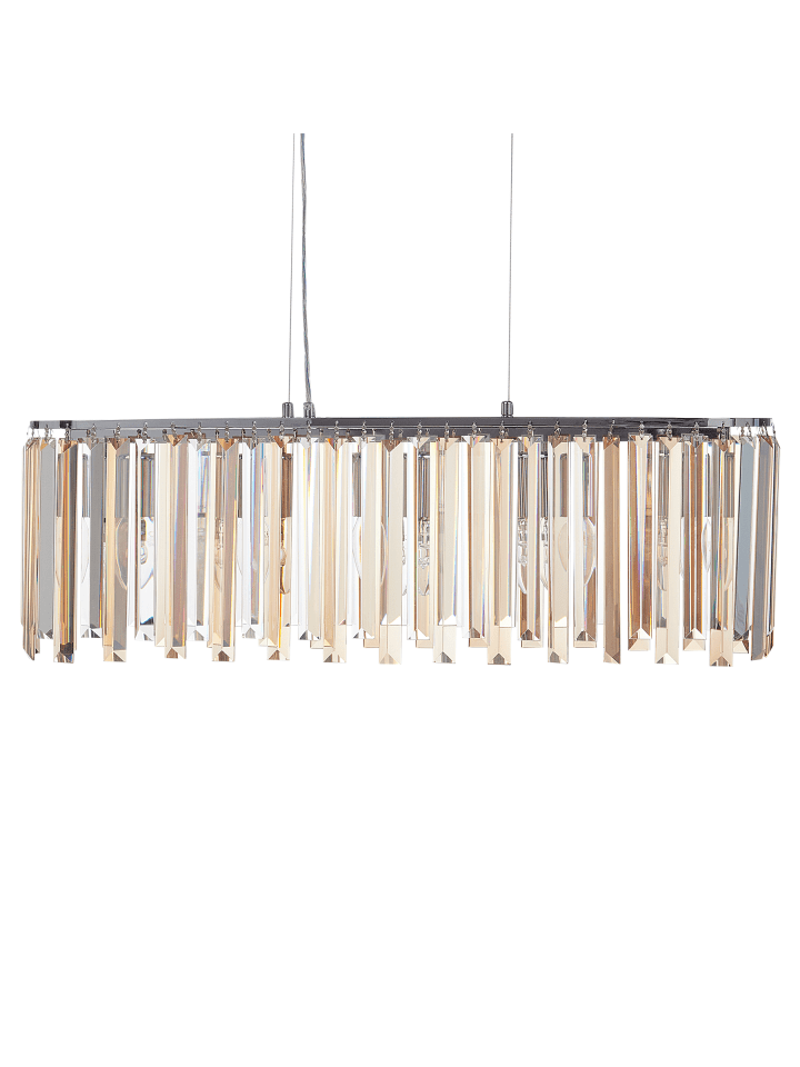 Pendelleuchten MANDEO in Silber - (W) 68 x (H) 120 x (L) 14 cm