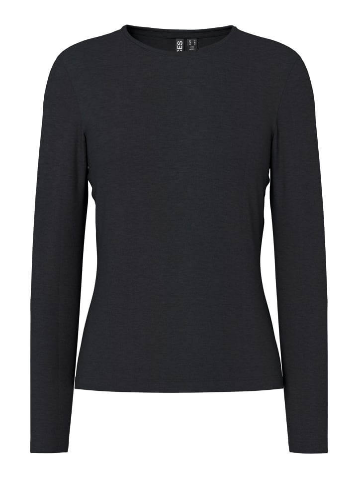 Oberteil mit langen Ärmeln in Black