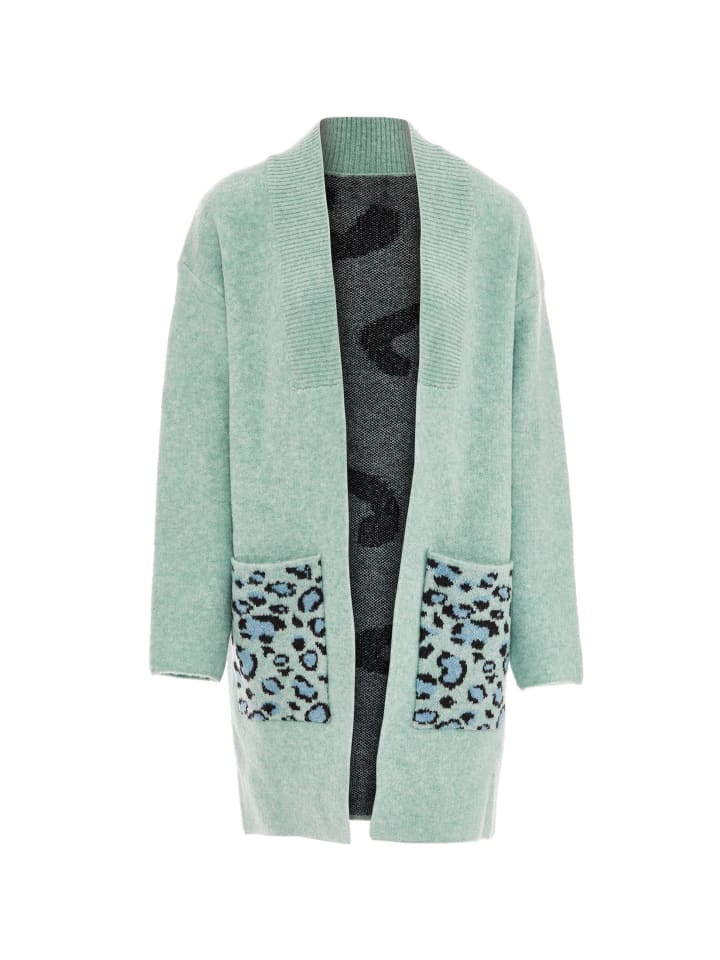 Women Strickjacke in Lagune