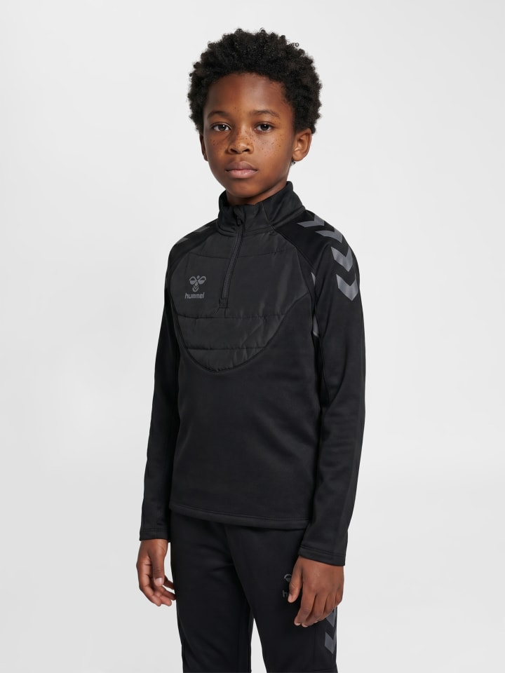 Halbreißverschluss Jacke Hmlbtc Kinder in BLACK