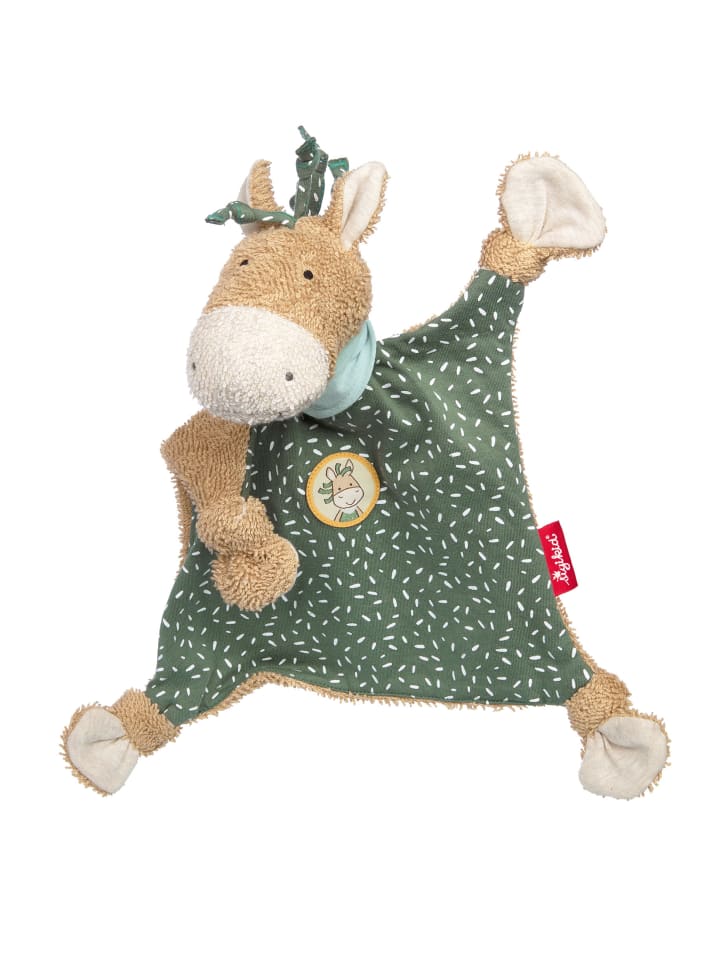 Schnuffeltuch Pony Wiwi Wiah in grün/beige