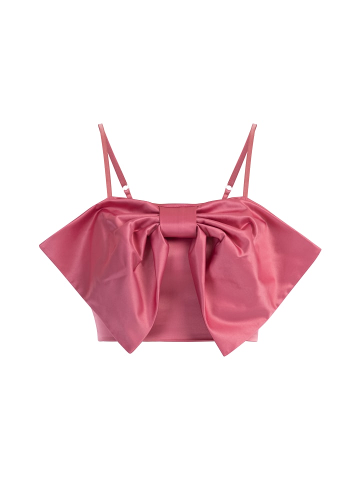 Damen Top Mit Schleife in Rosa
