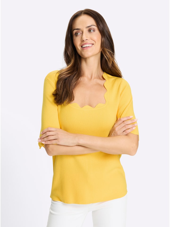 Pullover in sonnengelb