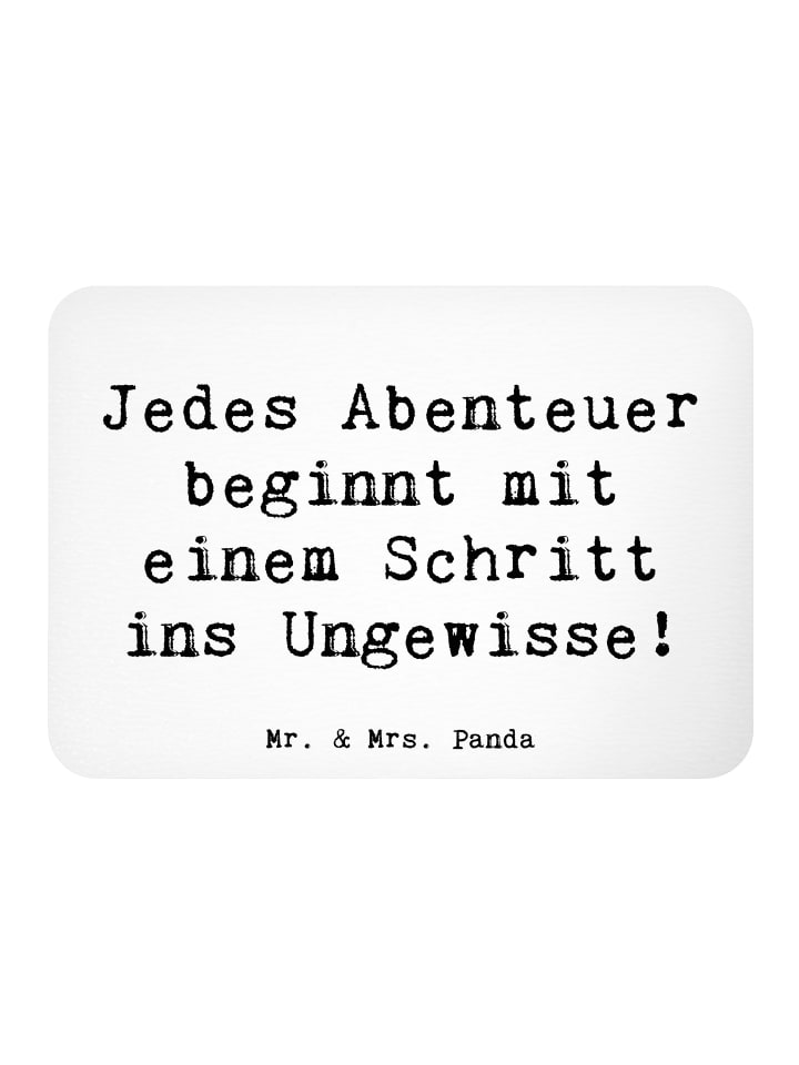Magnet Spruch Ungewissheit akzeptieren mit Spruch in Weiß