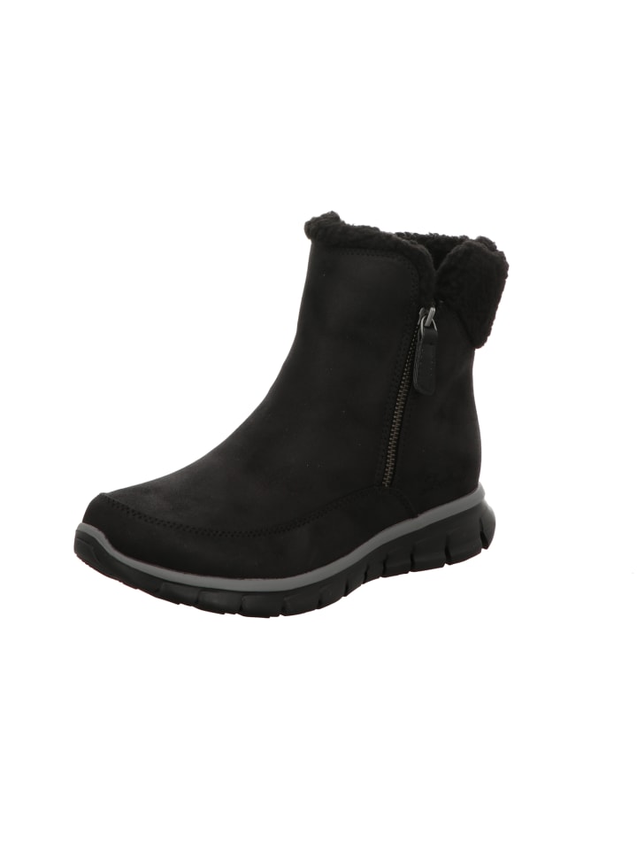 Schnürstiefel in schwarz