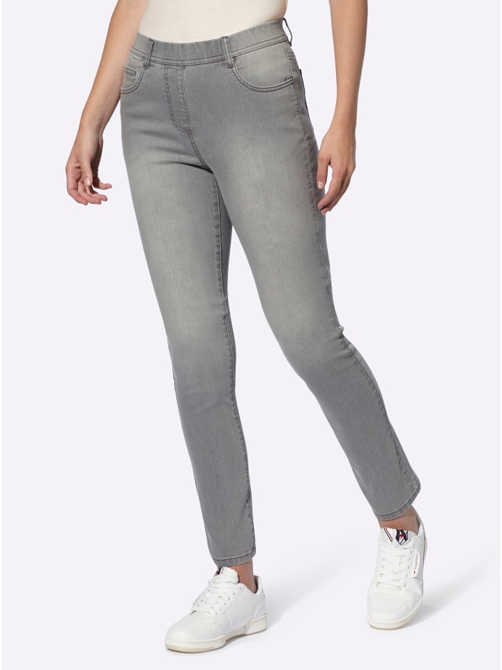 Jeans in light grey-denim