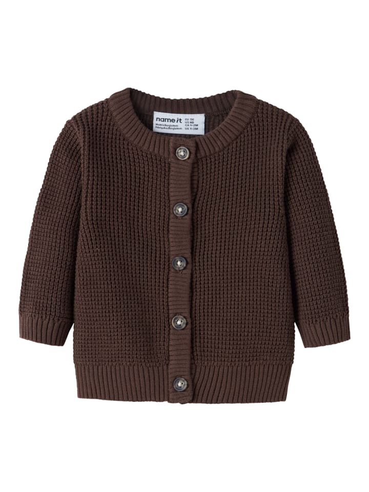 Strickjacke NBNBUBBA in french roast
