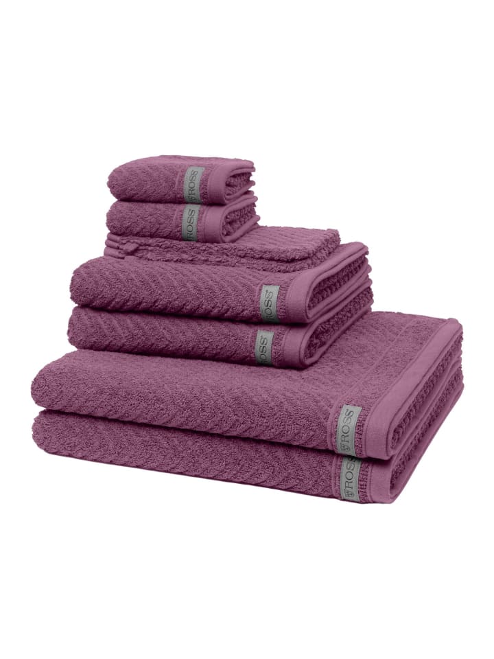 Handtuch-Set 8 tlg. - Smart in Beere