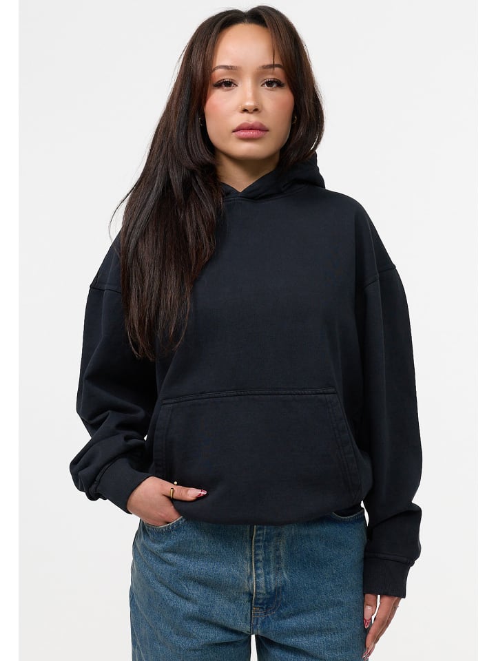Kapuzenpullover - DCOLM Heavy Oversize Blank Hoodie in Black Washed