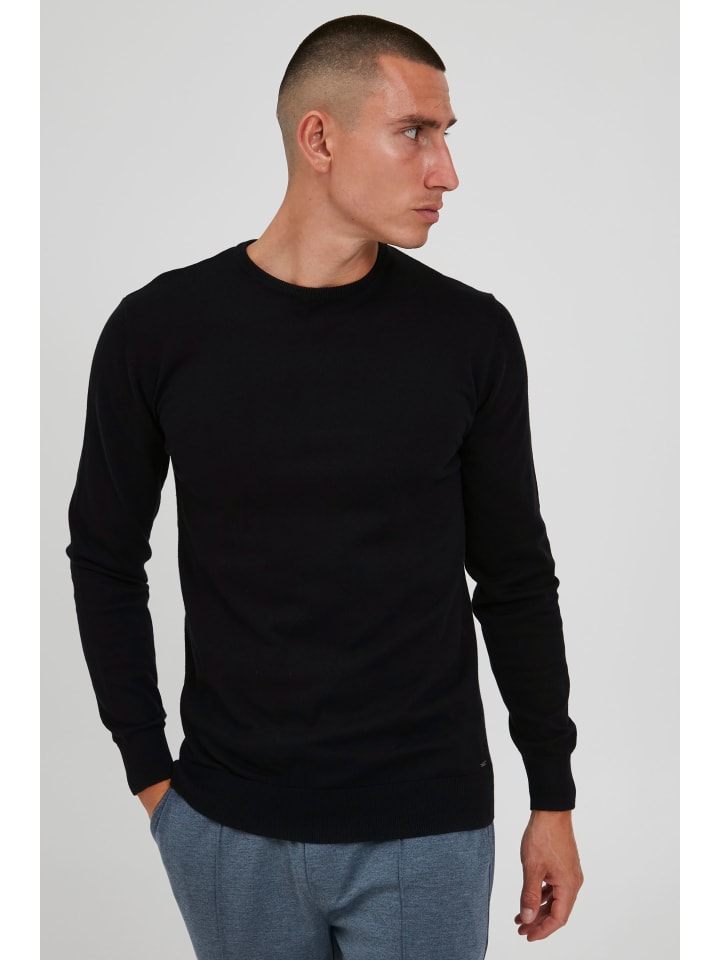 Rundhalspullover IDBadan in Schwarz