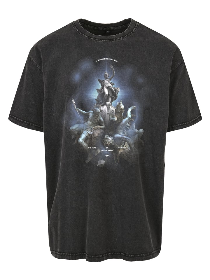 T-Shirt in acid black
