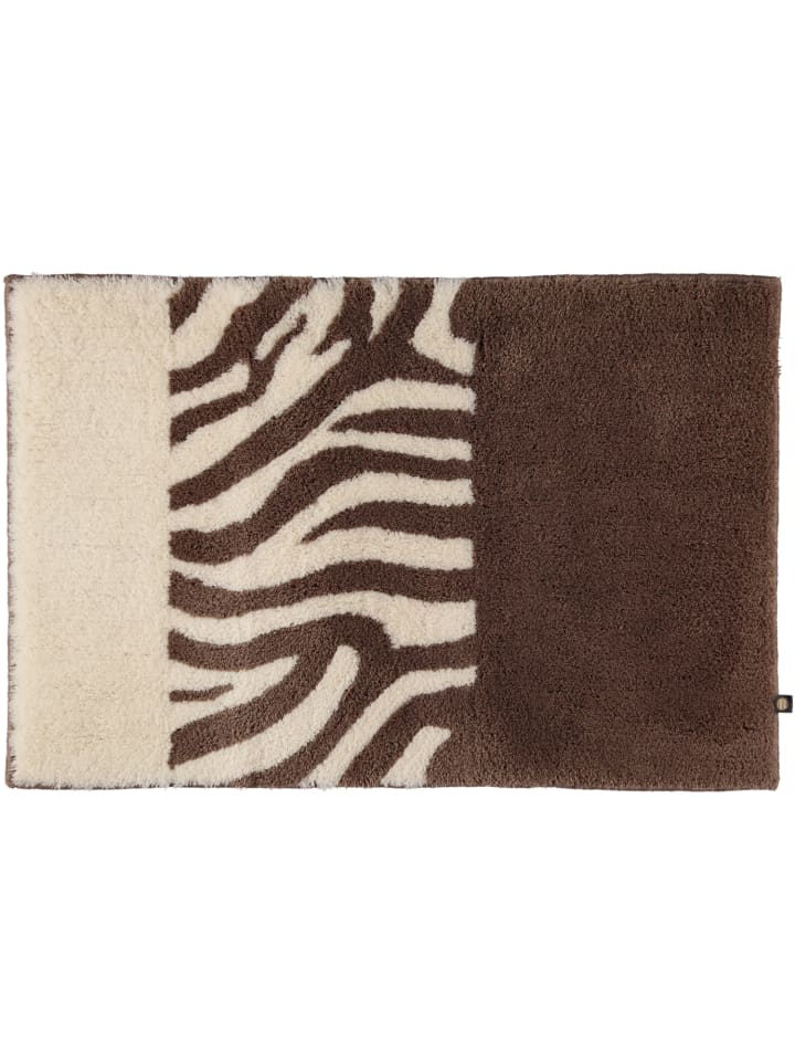Rhomtuft Badteppiche Zebra taupe-natur-jasmin - 1400 in taupe-natur-jasmin - 1400