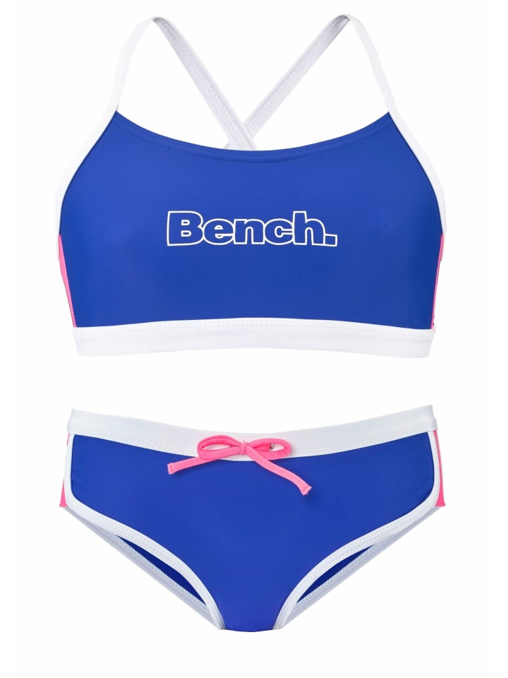 Bench Bustier-Bikini in blau-pink günstig limango | kaufen