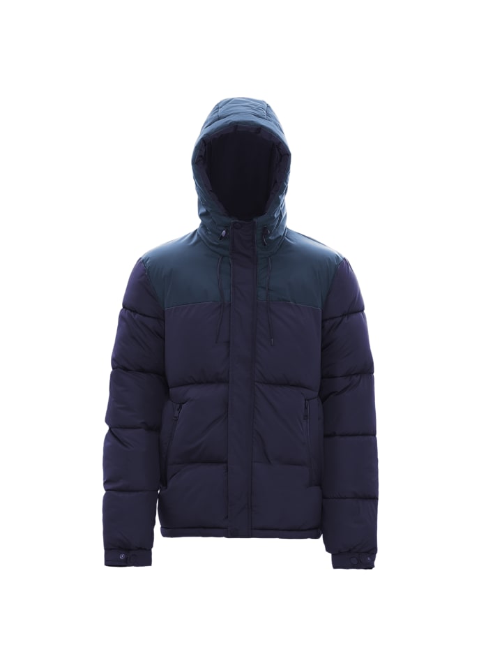 Herren Wattierte Steppjacke in Marine Dunkles Türkis