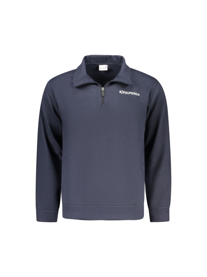 Blau Nylon Herren Jacke