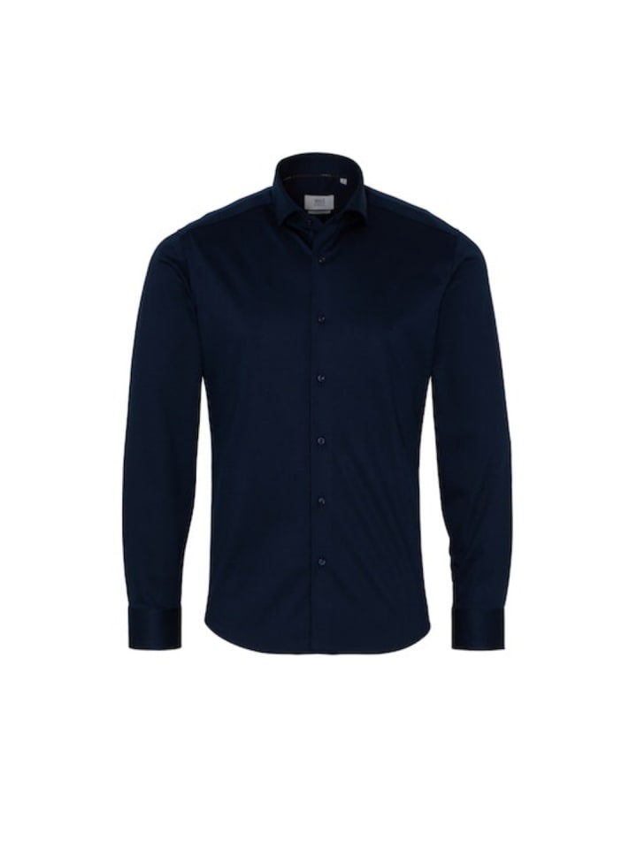 Langarmhemd in blau2