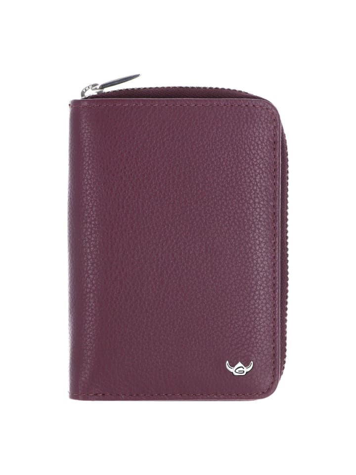 Madrid Geldbörse RFID Schutz Leder 11.5 cm aubergine