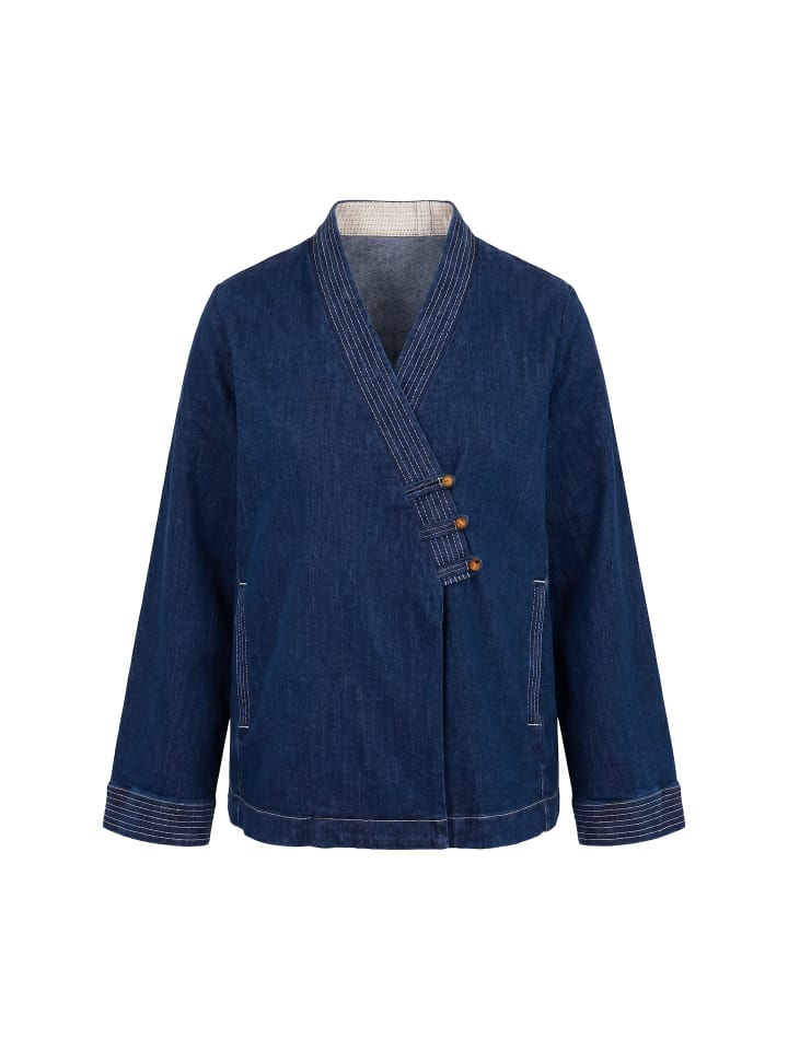Jacke in dark blue denim
