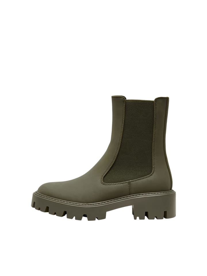 Chelsea Stiefel in Forest Green