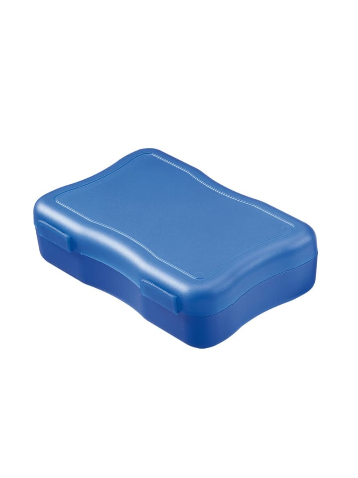 Brotzeitdose "Wave" in standard-blau PP - 600 ml