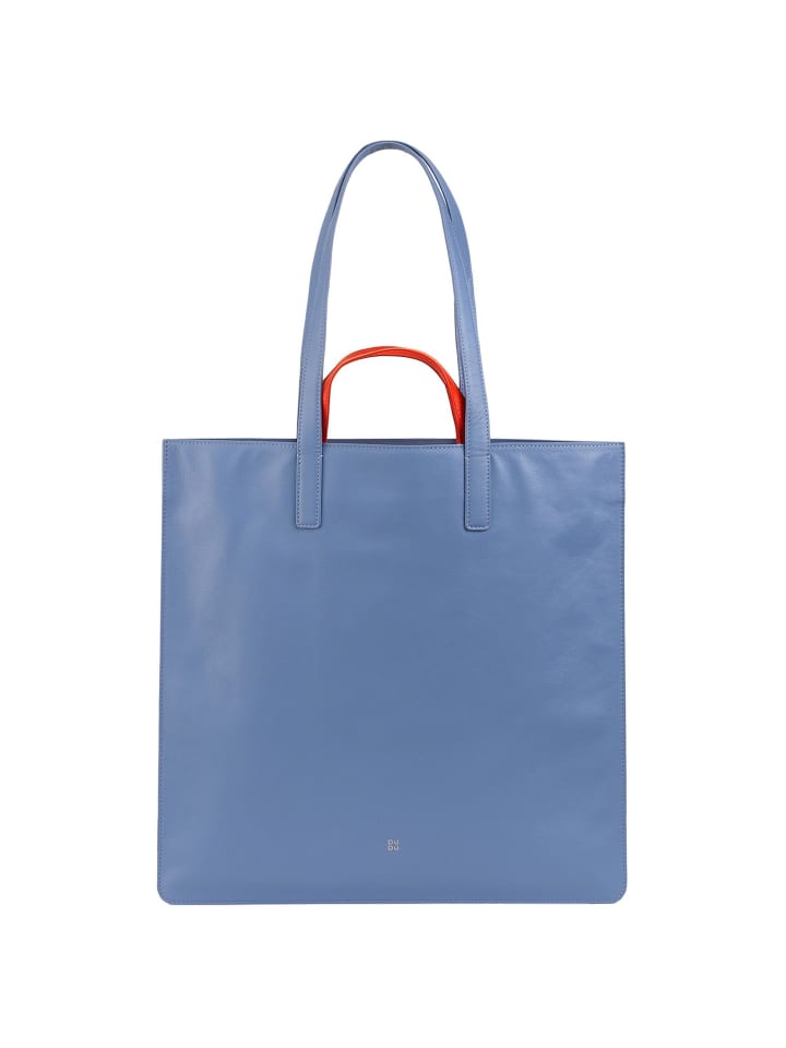 Madeleine Shopper Tasche Leder 40 cm pastel blue