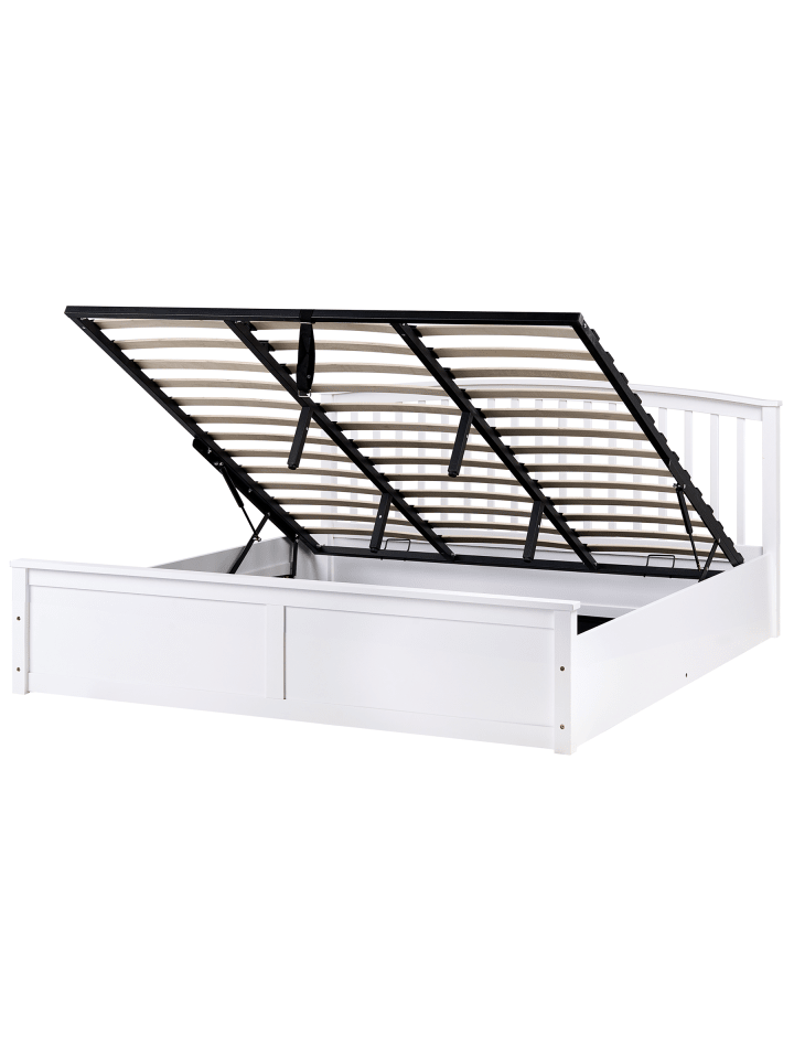 2-tlg Doppelbett CLARBEC in Weiß