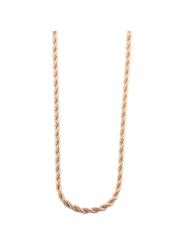 Unisex Halskette – Kordelkette aus Edelstahl in gold