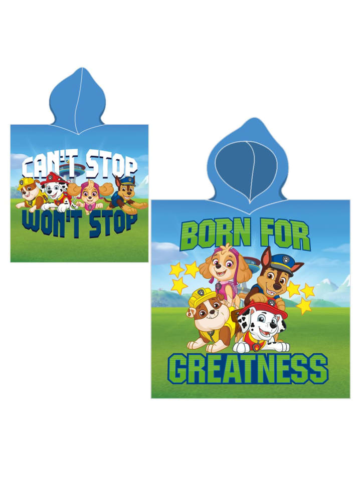 Kapuzen-Poncho 50x115 cm | Paw Patrol | Bade-Tuch | Handtuch