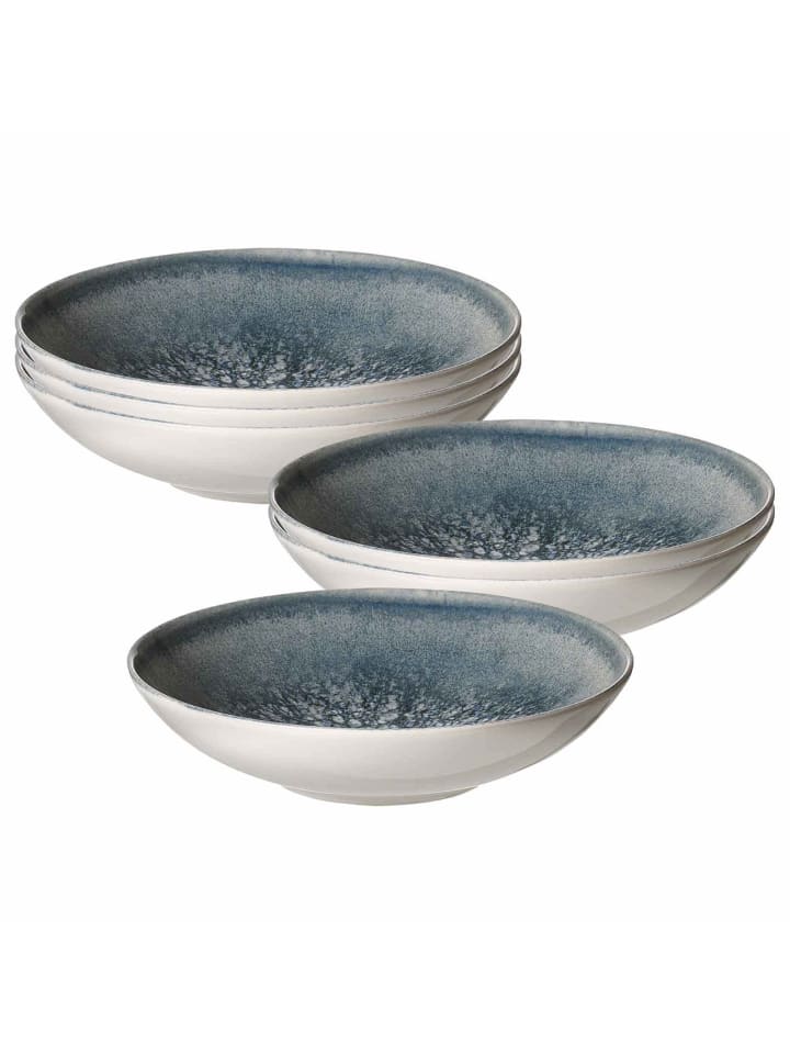 6er Set Suppenteller Grana in Blau-Grau ø 21 cm
