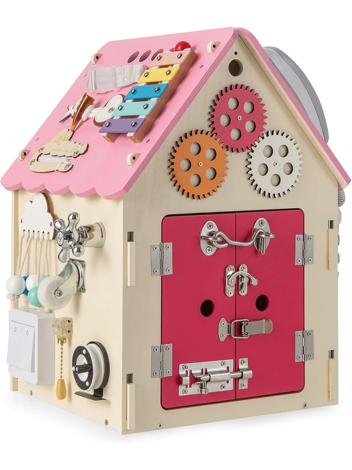 Werkzeugbank in Rosa