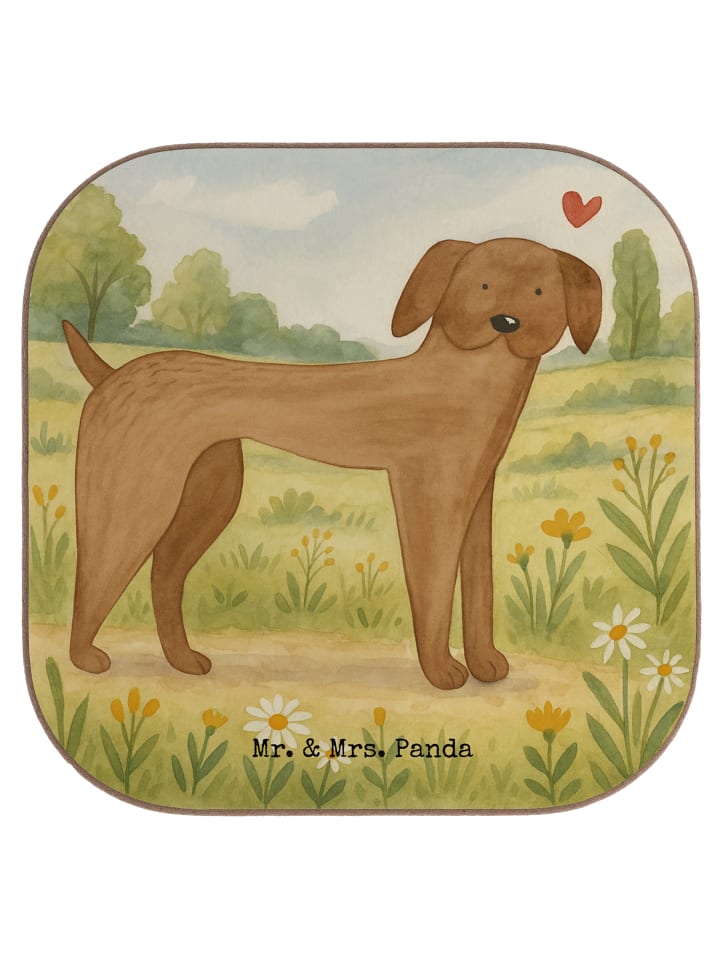 Bierdeckel Hund Dogge Design ohne Spruch in Weiß