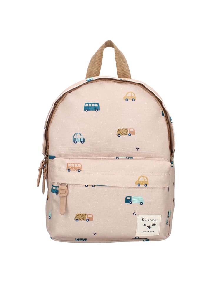Kidzroom Rucksack Schulrucksack für Kinder – Mit Namensschild in Braun