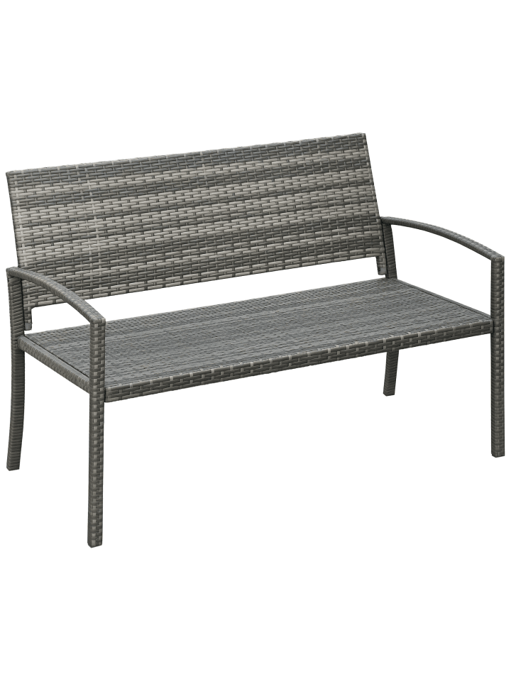Gartenbank,B122 x T60 x H85cm,Grau