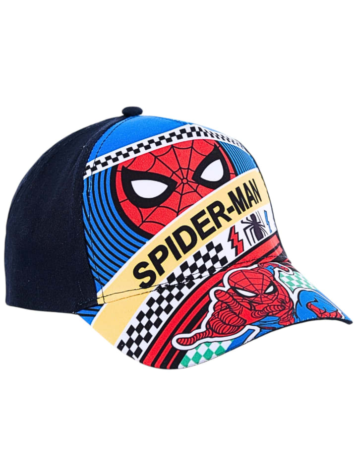 Cap Spider-Man Marvel mit Logo in Dunkelblau