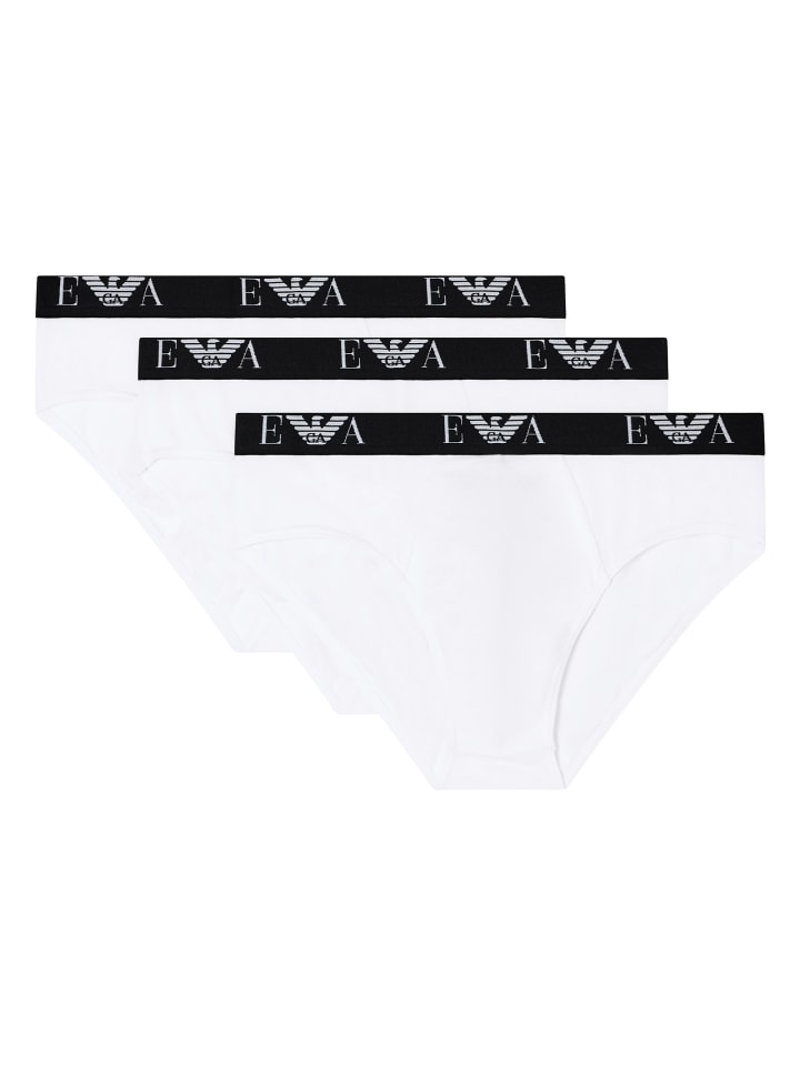 3er Pack Brief in Weiß