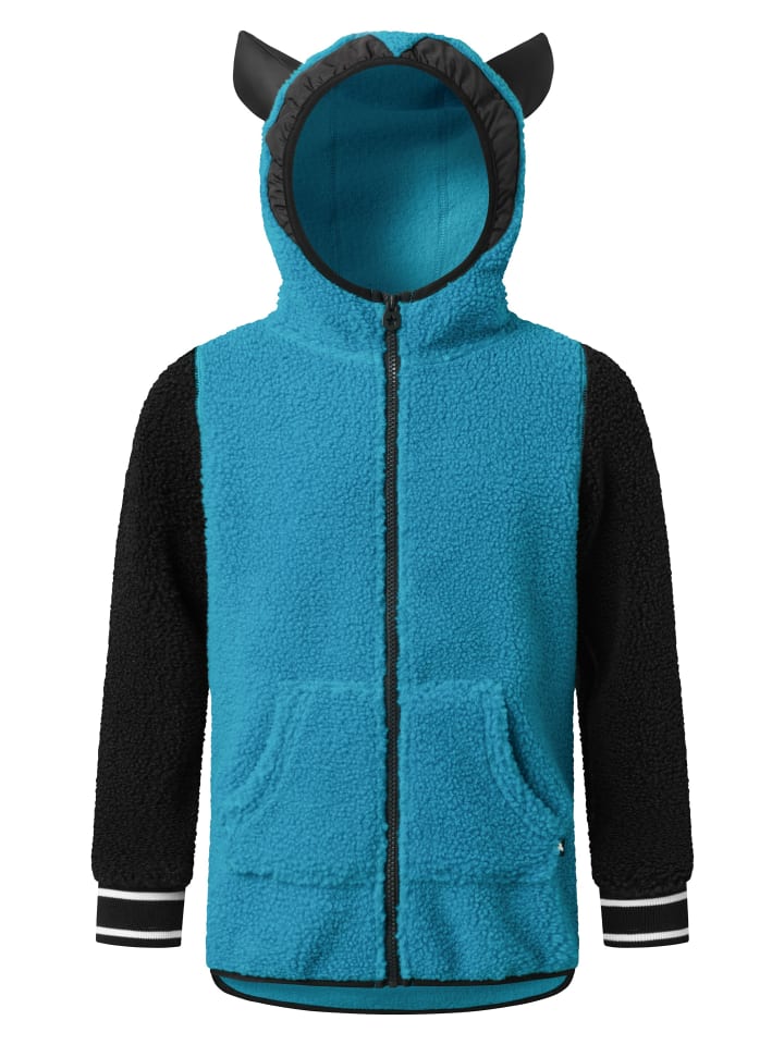 Fleecejacke Monster in blau_schwarz