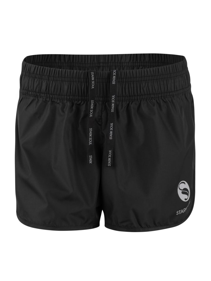 Damen Sport Shorts, kurze Sporthose in Schwarz