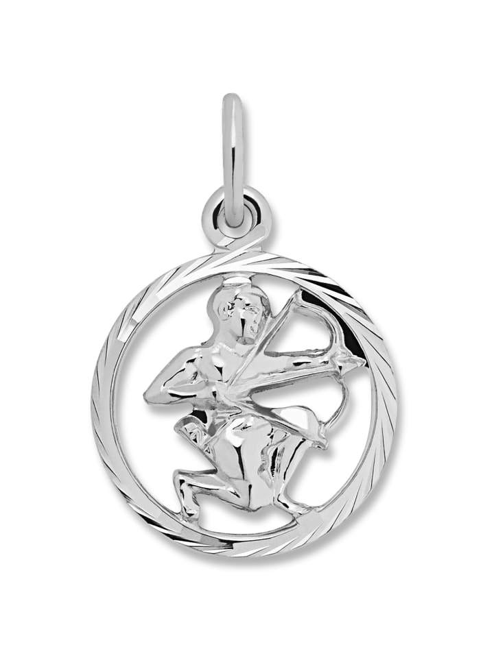 Schütze Sternzeichen Anhänger aus 925 Silber in silber