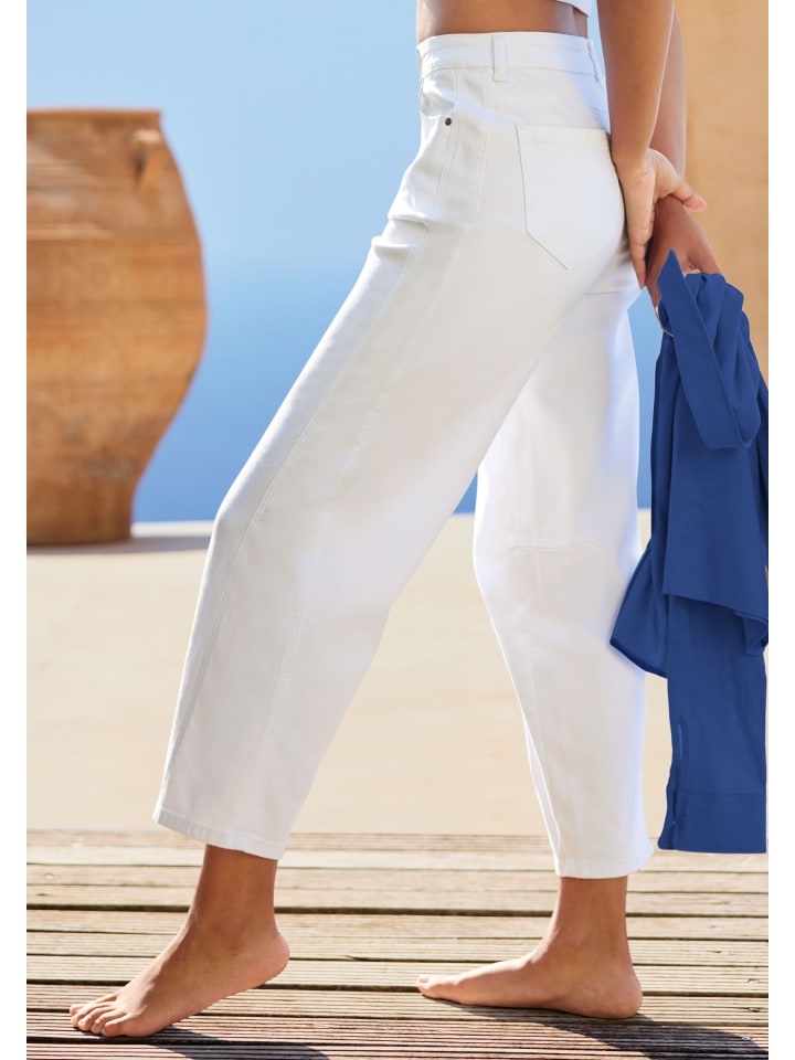 Ankle-Jeans in white