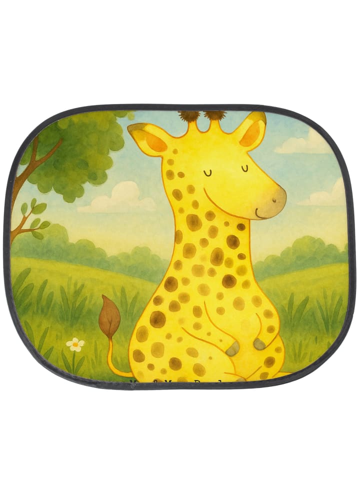 Autofenster Sonnenschutz Giraffe Zufrieden Desi... in Weiß