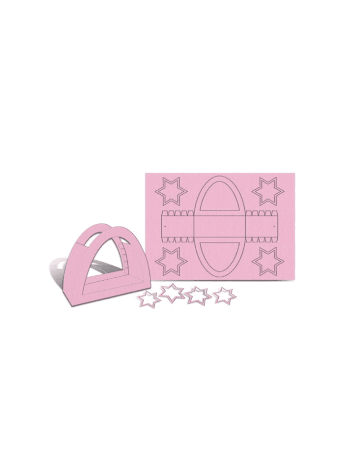 Laternenpackung Rundbogen, Rosa, 25Stk. - ab 3 Jahren