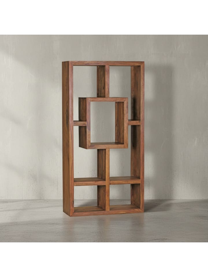 Bücherregal Wohnzimmerregal | Sheesham, 90x180cm, Massiv, Mumbai