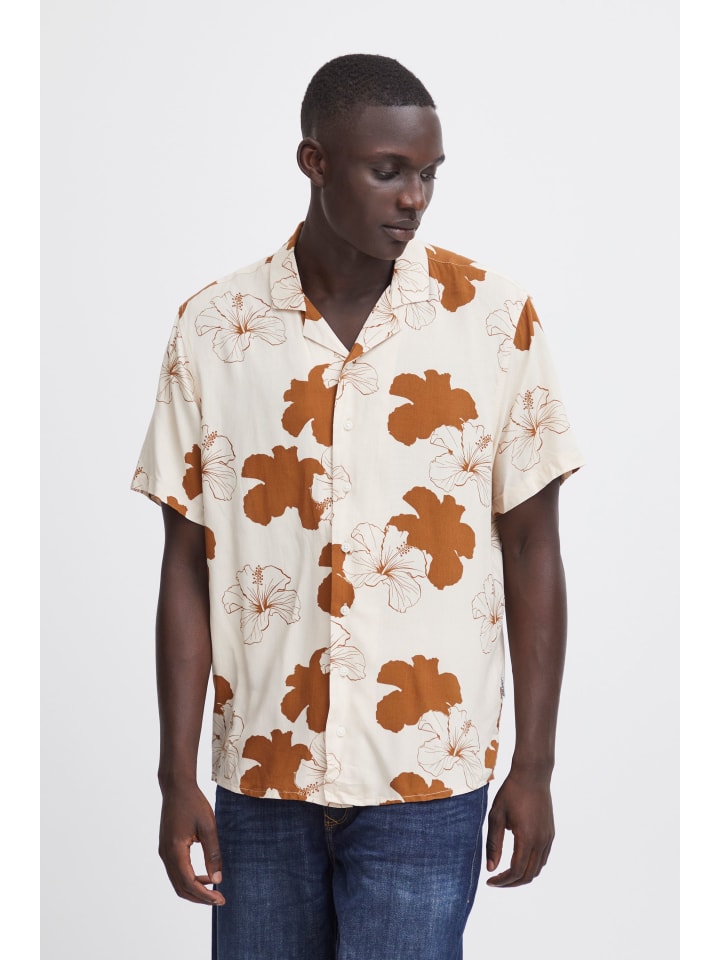 Kurzarmhemd BHShirt in Braun