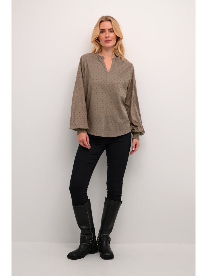 Langarm-Bluse KAlydia Regular fit in Major Brown CC