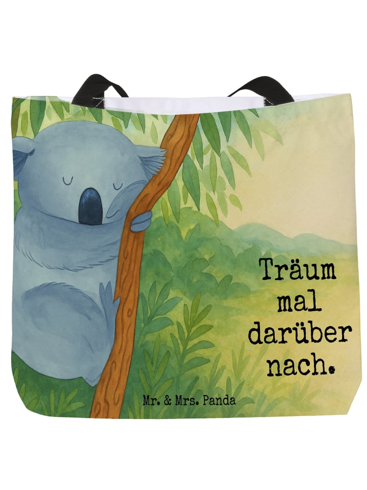 Tasche Koalabär Design mit Spruch in Weiß