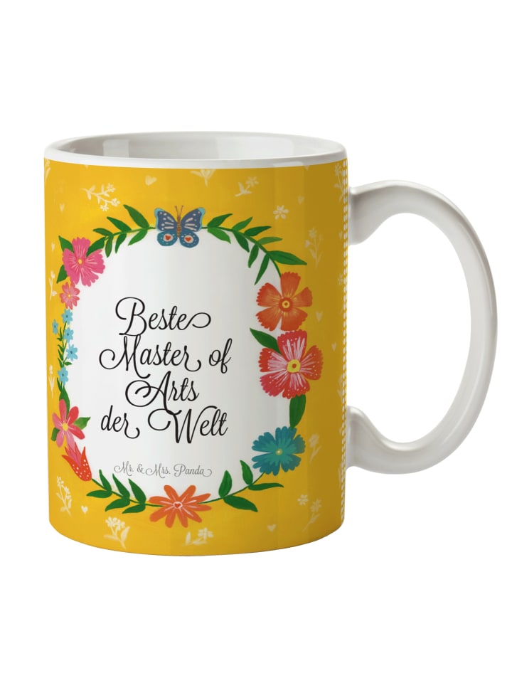Becher Master of Arts mit Spruch in Keine Angabe