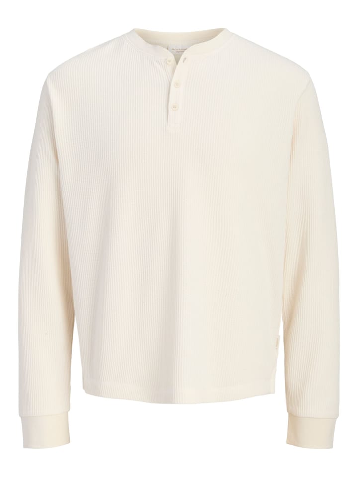 Langarm-T-Shirt in Antique White