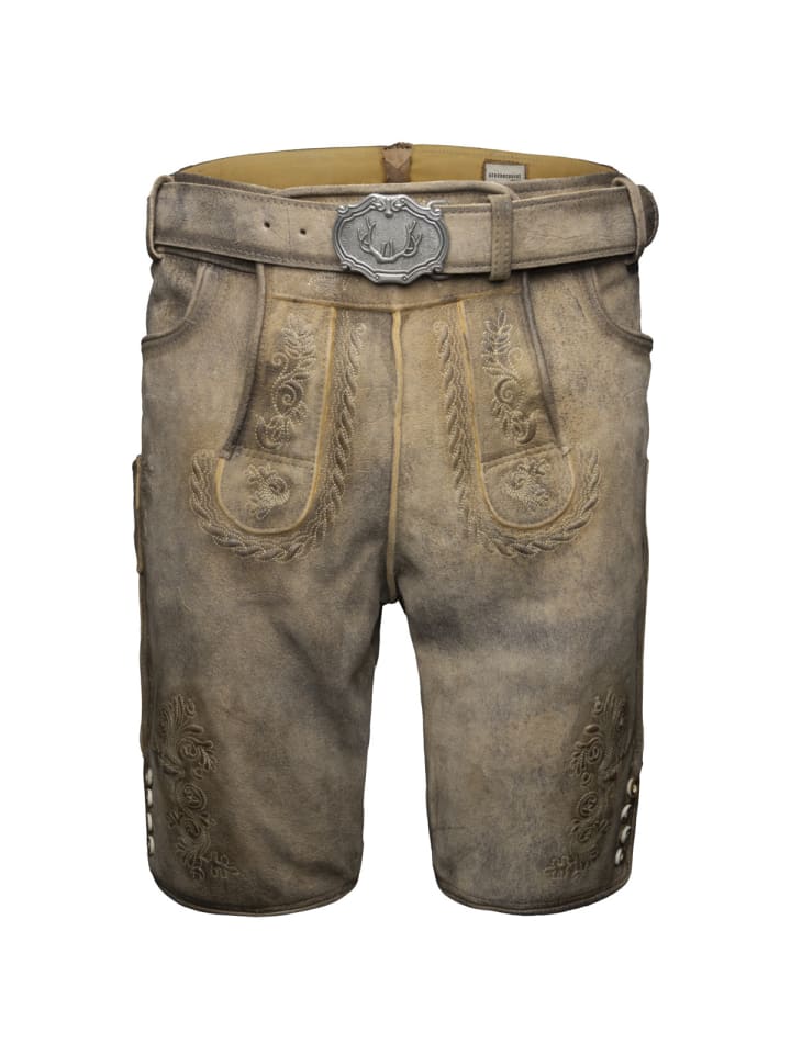 Lederhose Wastl in hellgrau