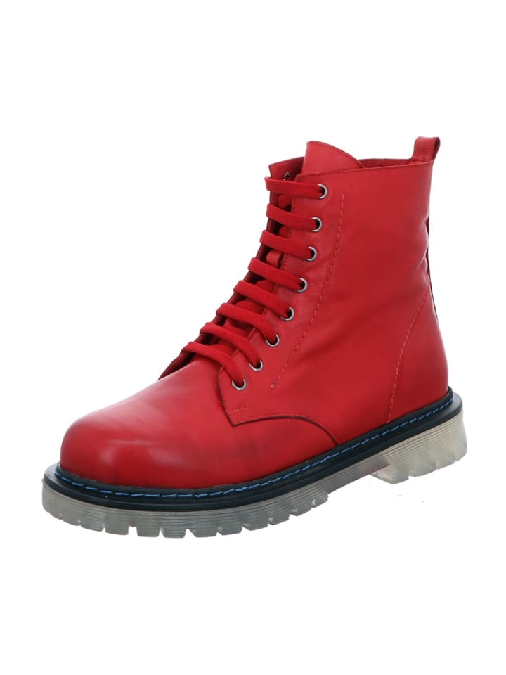 Schnürboots in Rot