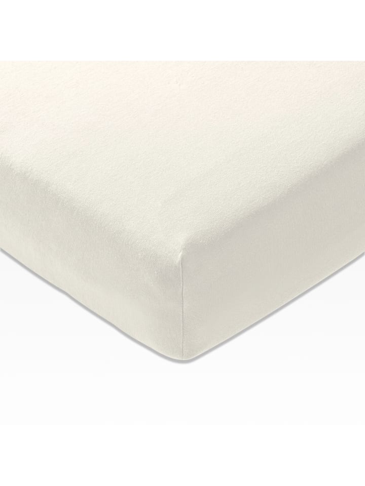 JOOP! UNI Spannbetttuch 180-200x200 cm, Wollweiß